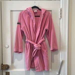 Lacoste pink bathrobe